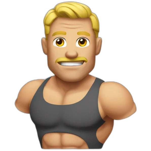 Muscle men emoji