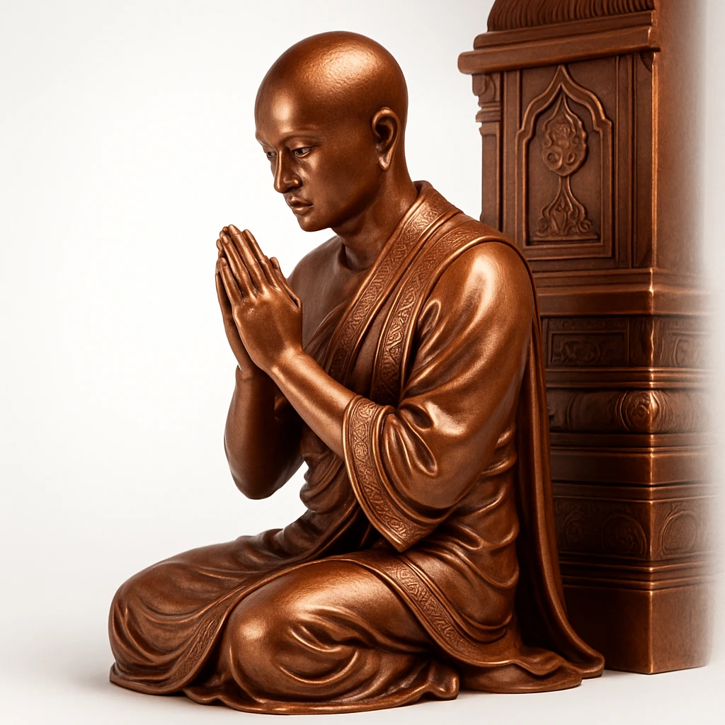 people praying in a Buddhist temple emoji