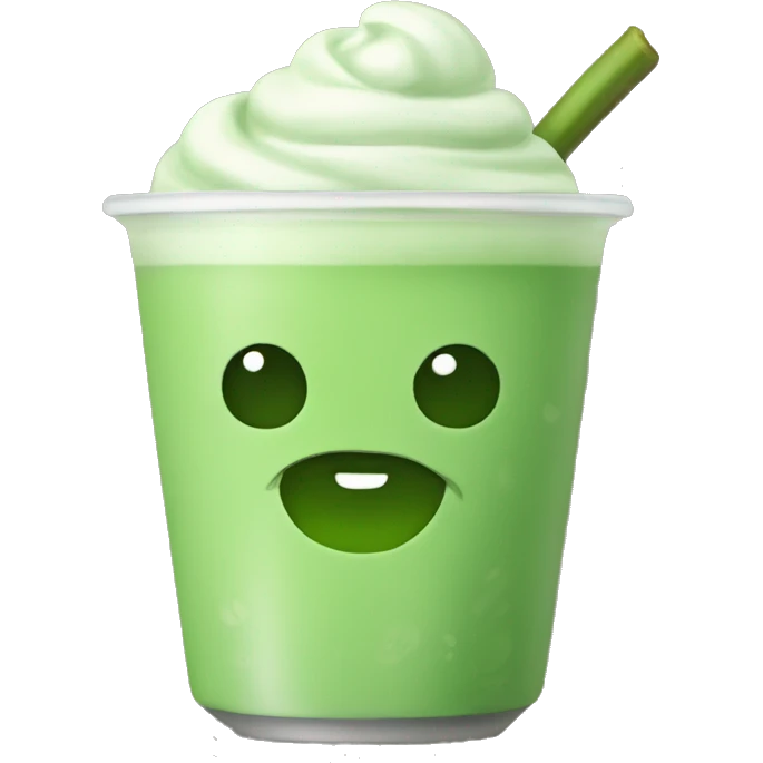 Matcha green boba emoji