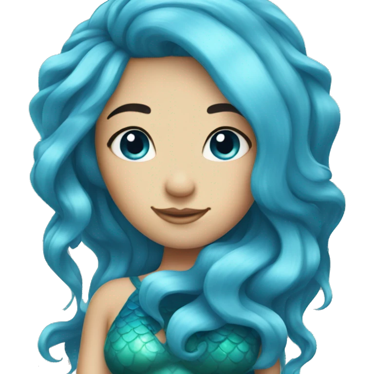 blue hair mermaid emoji