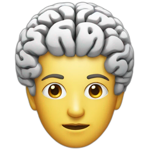 Designer brain emoji