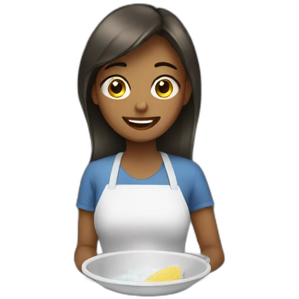 women clean dishes  emoji