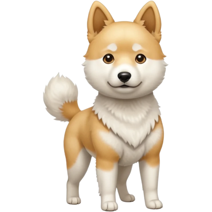 White Jindo dog emoji
