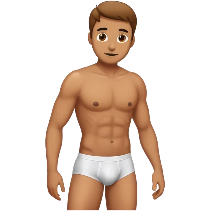 Man in underwear emoji