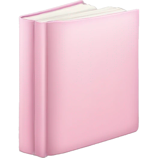 Light pink book emoji