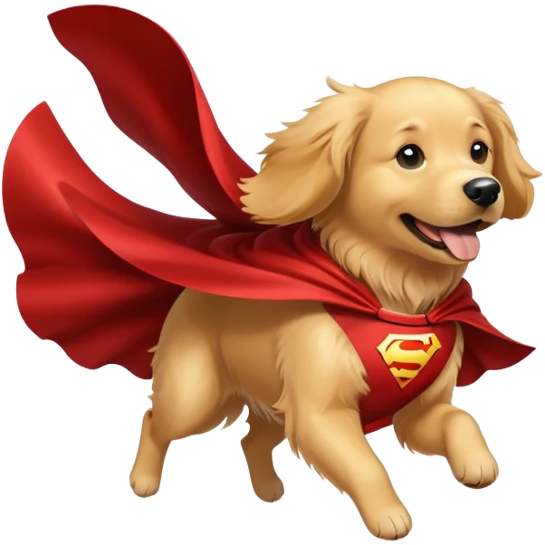 superhero dog emoji