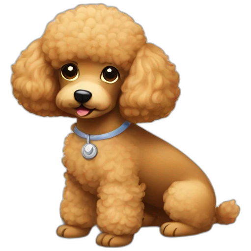 Poodle massage emoji