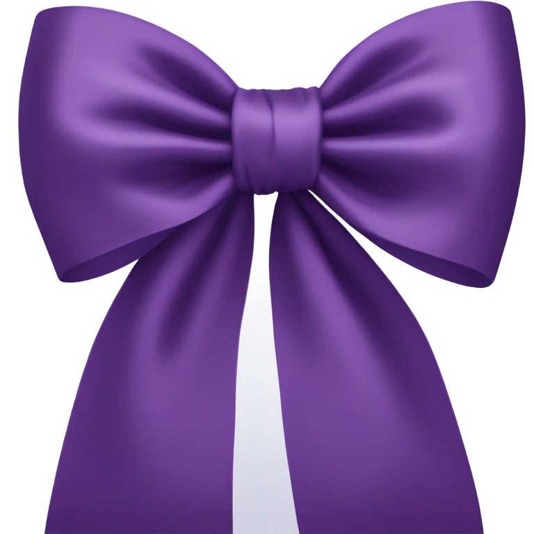 Purple bow emoji