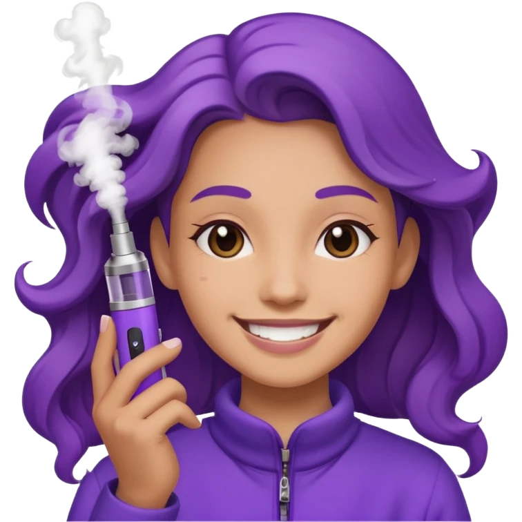 vape paars cute emoji