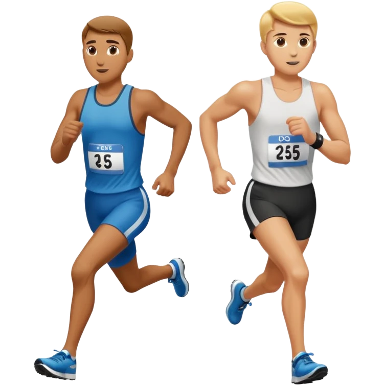 running race finish emoji