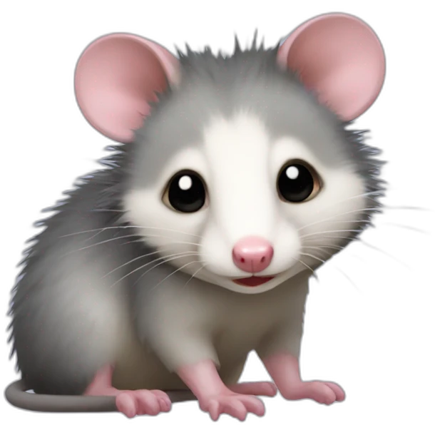 Opossum cute emoji