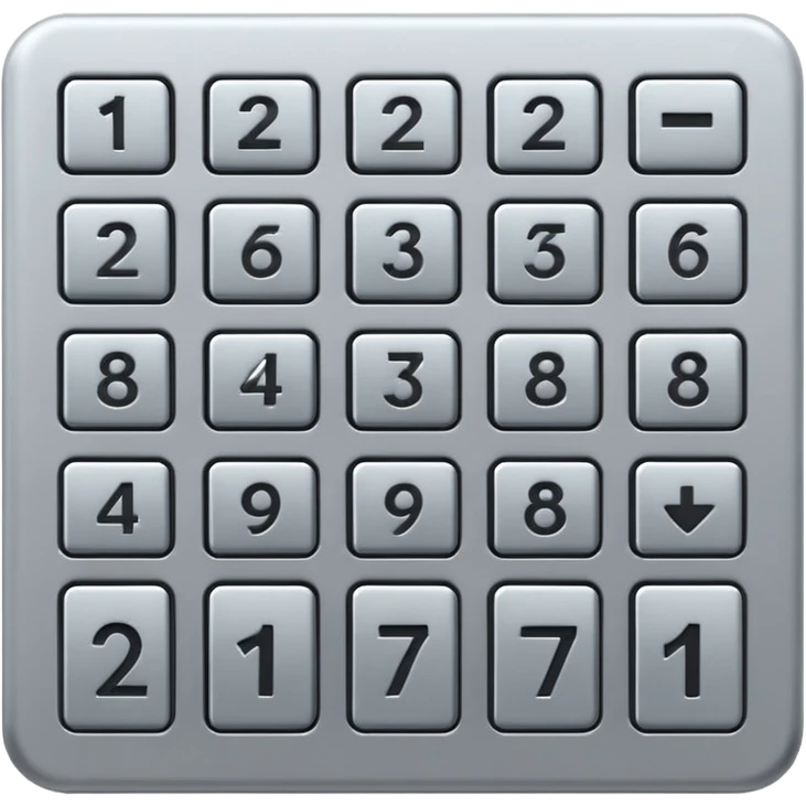 Keypad entry emoji