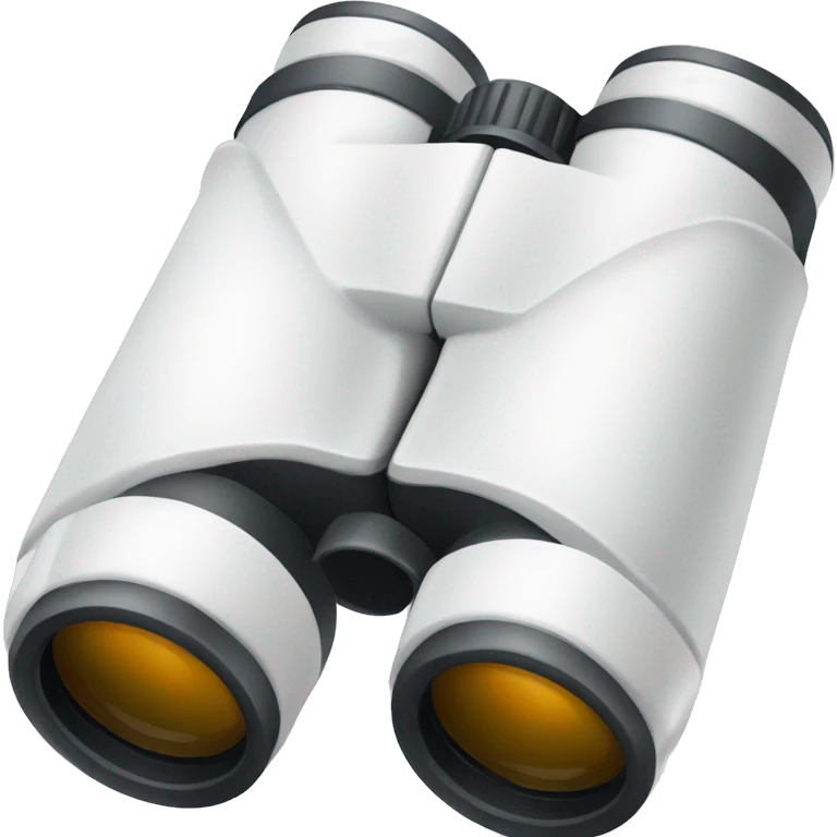 white binoculars emoji