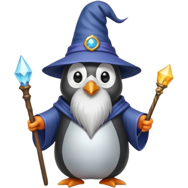 Penguin Wizard emoji