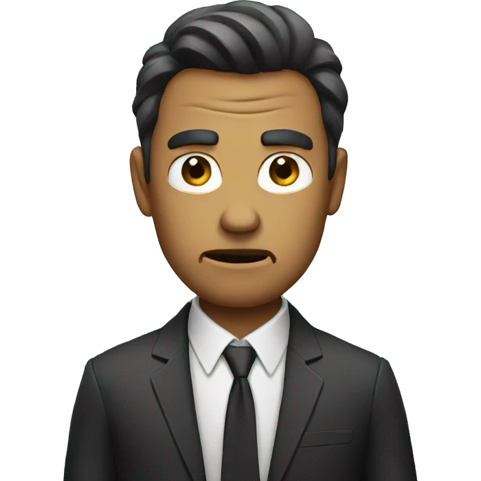guy in suit angry emoji