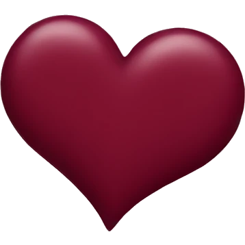 maroon heart emoji
