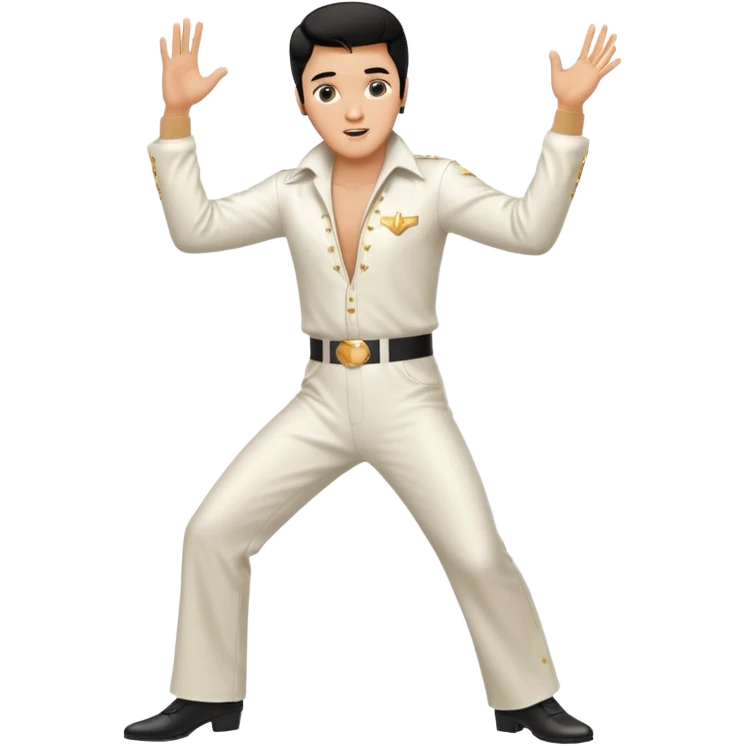 Young Elvis presley dancing emoji