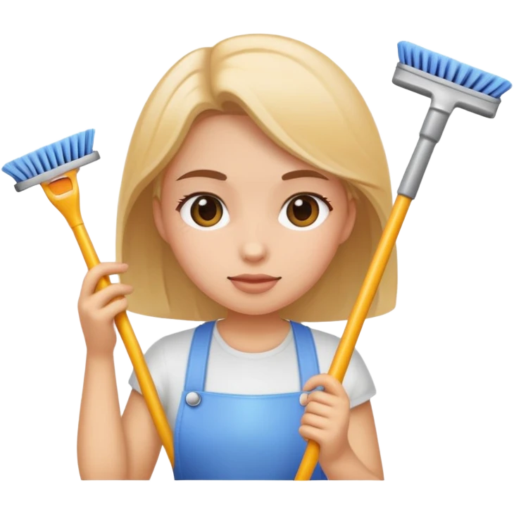 Girl cleaning emoji