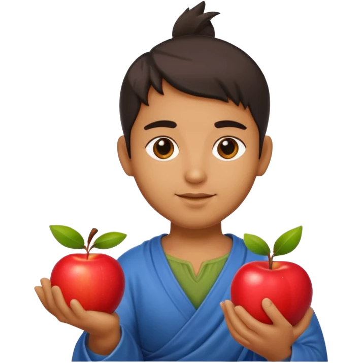 visnu god with an apple emoji