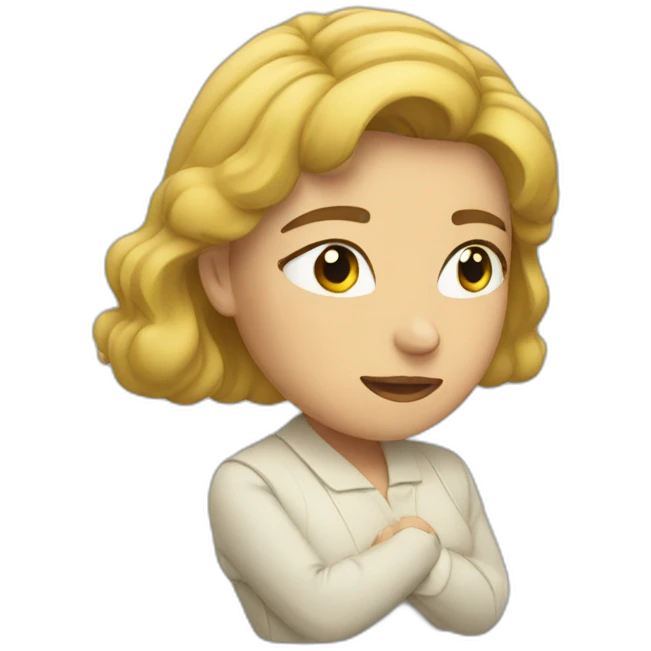 woman bowing emoji