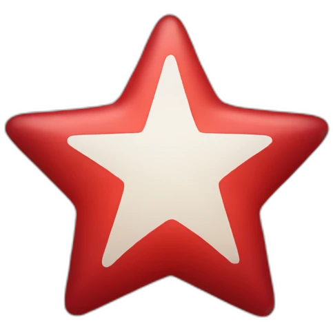 Red star PT written inside emoji