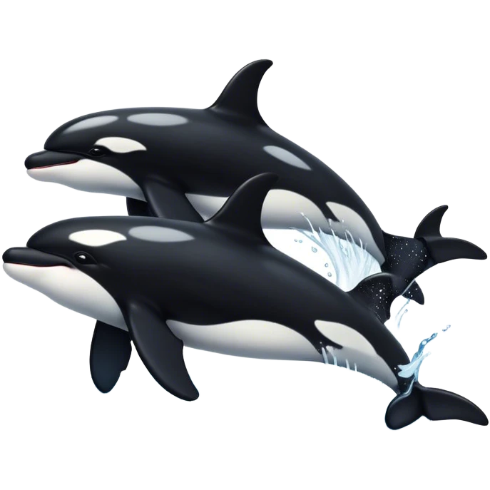 orca squad, 5 oras working in team emoji