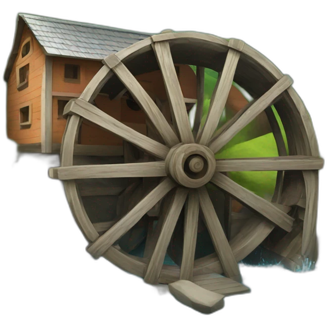 water mill wheel emoji