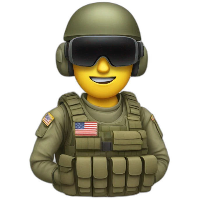 soldier with vr glasses emoji