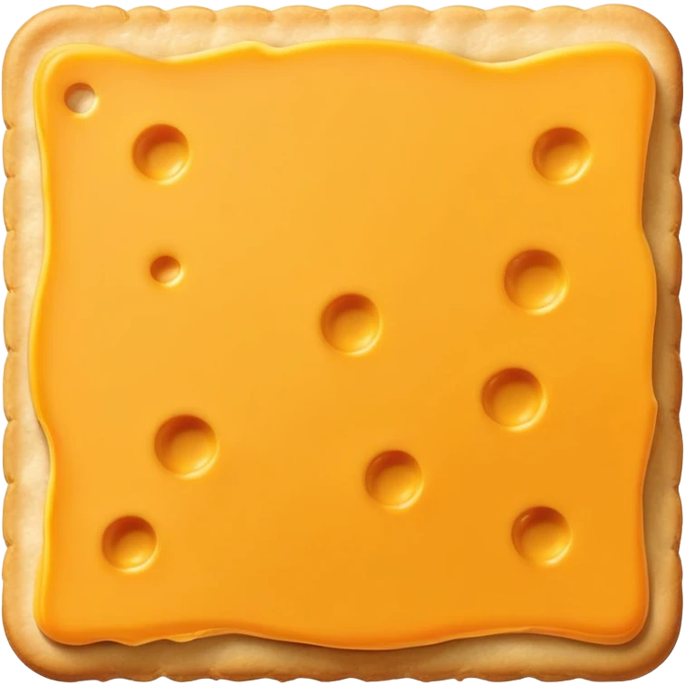 Cheese on a cracker emoji