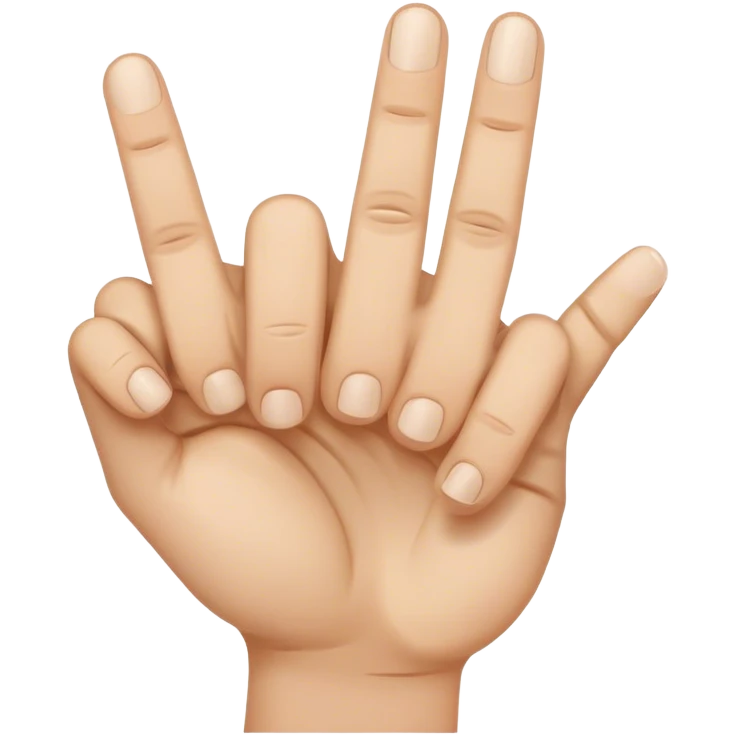 Two middle fingers with a frown face emoji