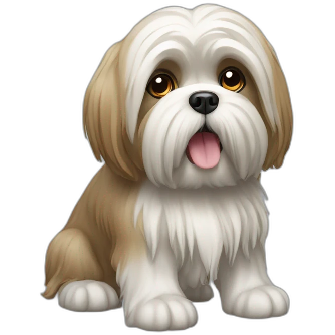 Lhasa apso dog emoji