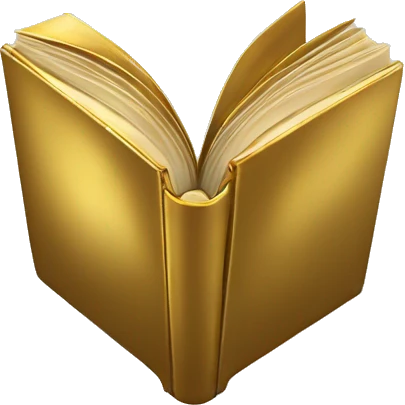 Gold book with “Fourth Wing” on the cover emoji