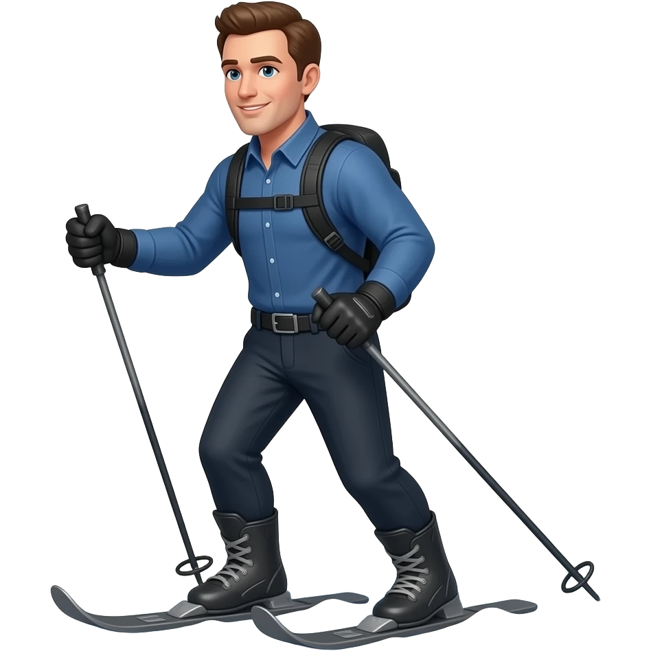 Man Snowshoeing emoji