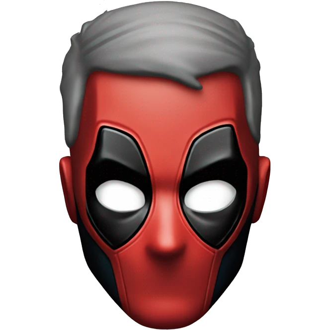 deadpool single happy circle face  emoji