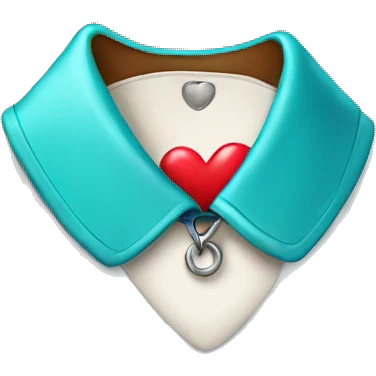 collar with heart  emoji