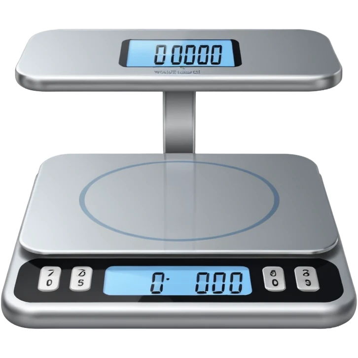 Weighing scale showing numbers emoji