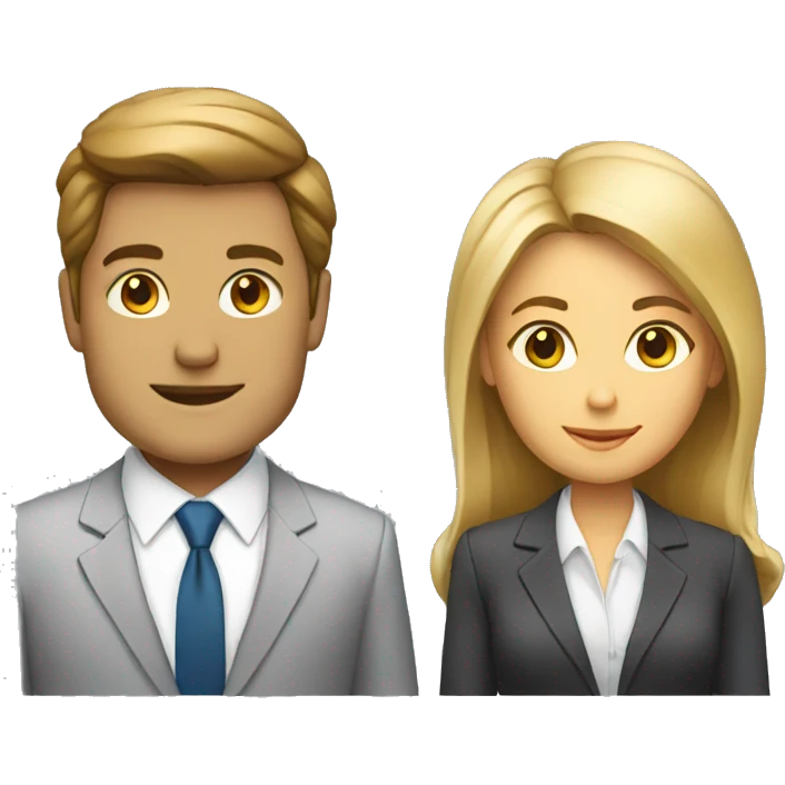 business man and business women  emoji