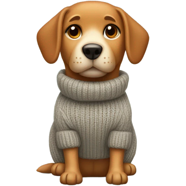 Dog wearing a turtleneck  emoji