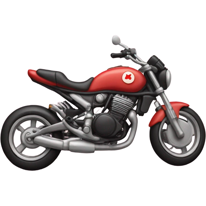cookie heart with black motorbike  emoji