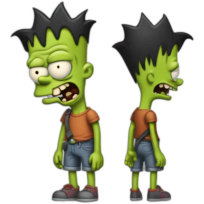 zombie bart simpson emoji