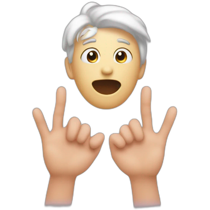 Cœur main emoji