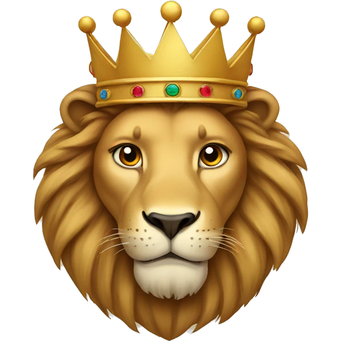 Lion with a crown emoji