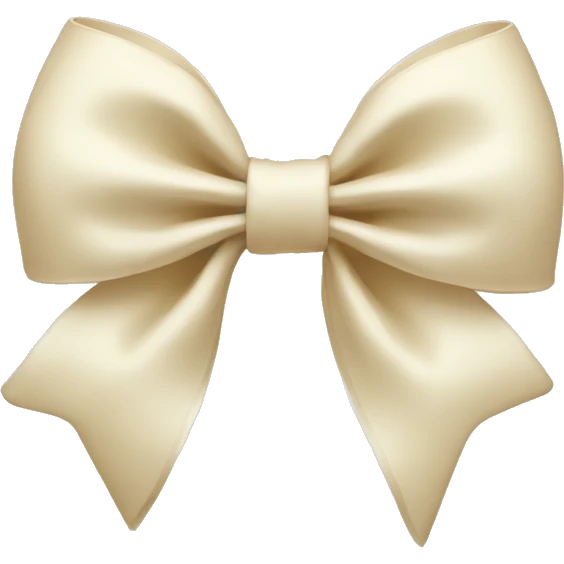 cream bow emoji