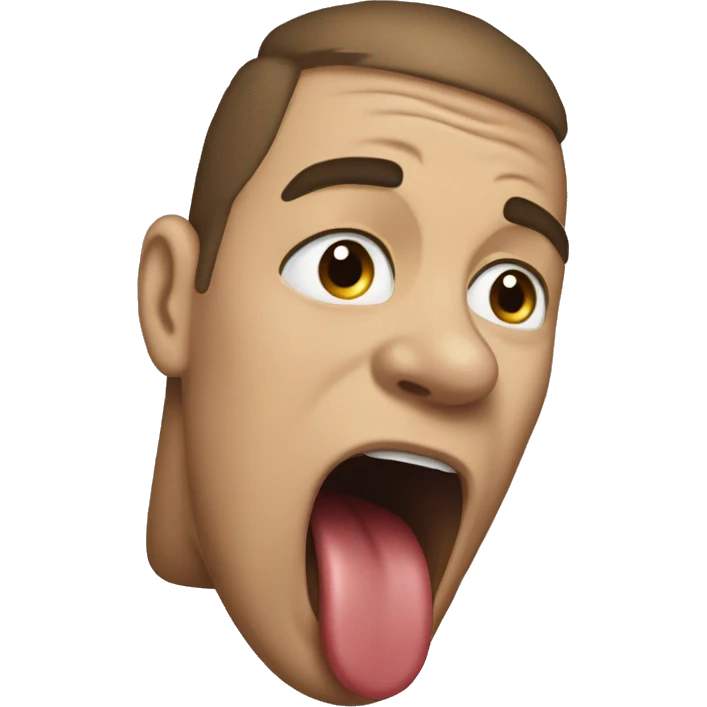Tongue tied emoji