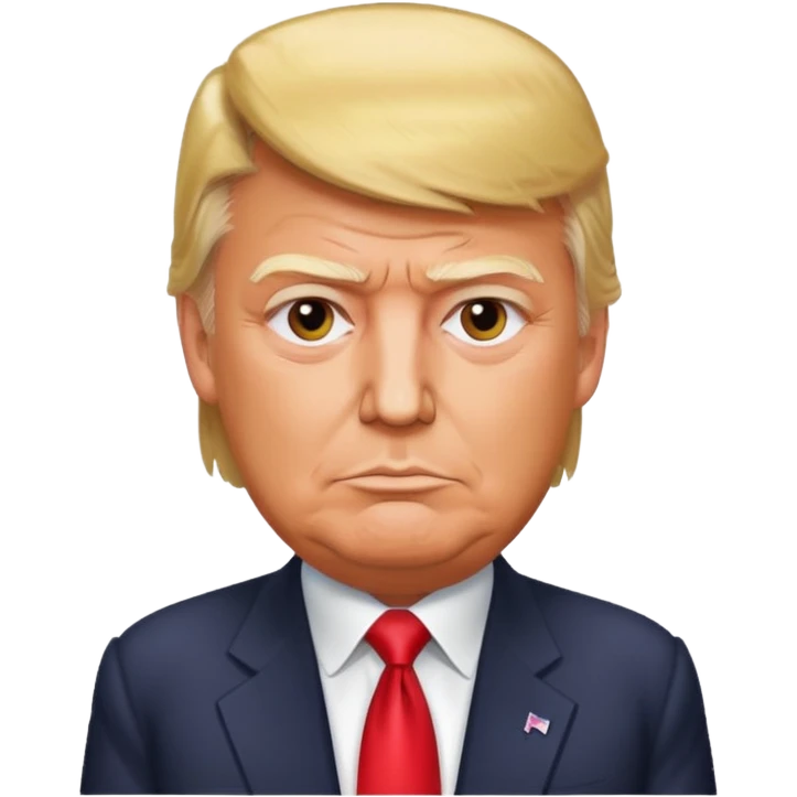 Donald trump leaning on fent emoji