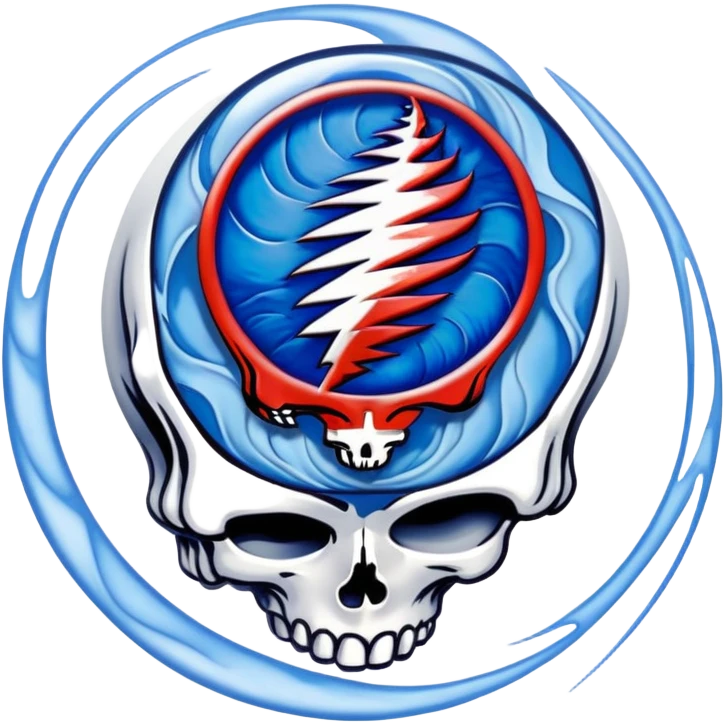 Air themed Grateful Dead, steal your face emoji