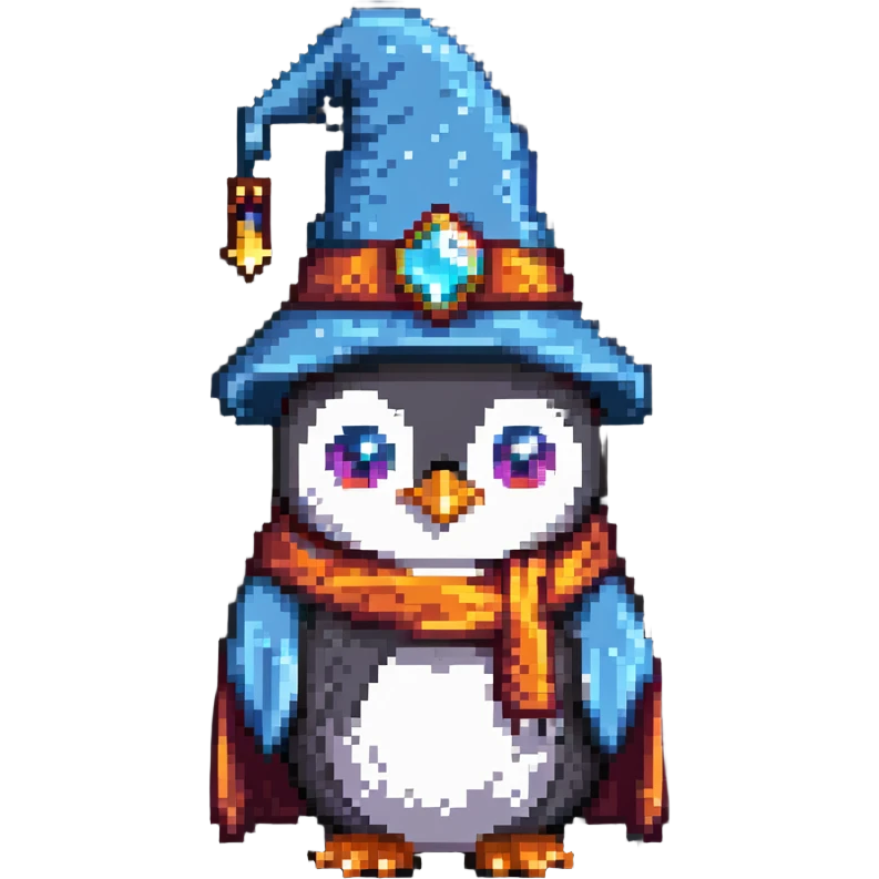 penguin wizard emoji