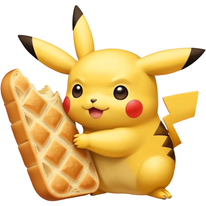 pikachu eating bread  emoji