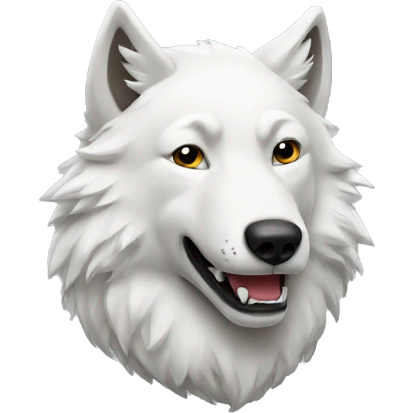 white wolf emoji