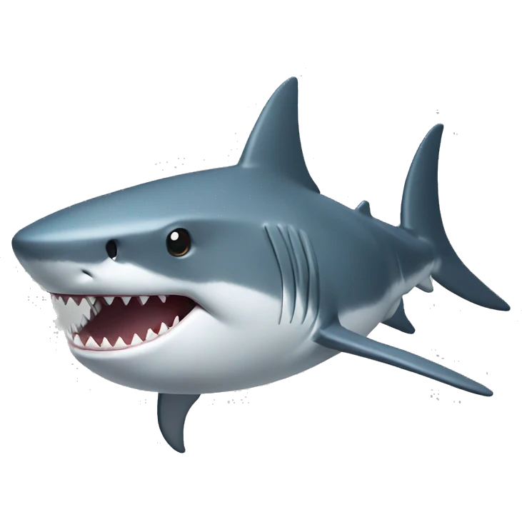shark with topcoat emoji